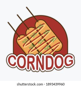 corndog food vector to make a corndog shop or restaurant logo