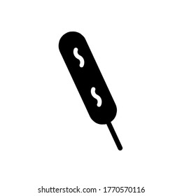 icono de corndog vectorial. Eps. 10.