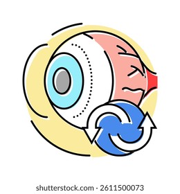 corneal transplant surgery color icon vector. corneal transplant surgery sign. isolated symbol illustration