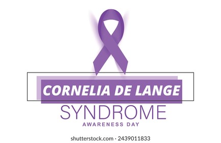 Día de concientización del síndrome de Cornelia de Lange. fondo, pancarta, tarjeta, afiche, plantilla. Ilustración vectorial.