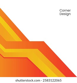 Corner Abstract Colorful Geometric Background Design