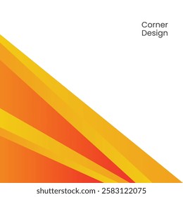 Corner Abstract Colorful Geometric Background Design