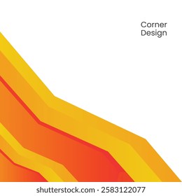 Corner Abstract Colorful Geometric Background Design