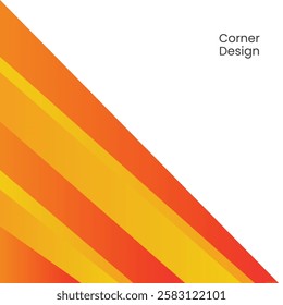 Corner Abstract Colorful Geometric Background Design