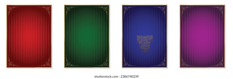 Corner Adorned Christmas Card or Flyer Background Vector Illustration.