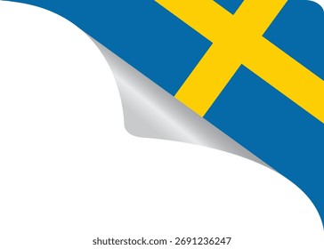 Eckbanner mit Flagge Schwedens