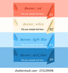 Corner banners with wedding style