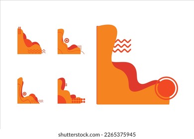 Corner Blob Abstract Template Design