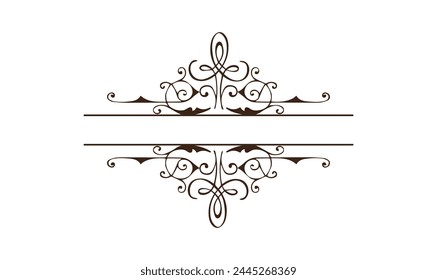 Corner Border creative art illustration