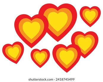 Corner Border Heart Hintergrund Valentinstag