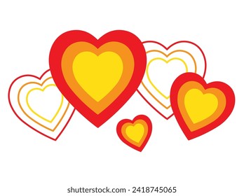 Corner Border Heart Outline Valentine Background