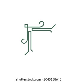Borde de esquina, símbolo de ornamento plantilla de diseño vector