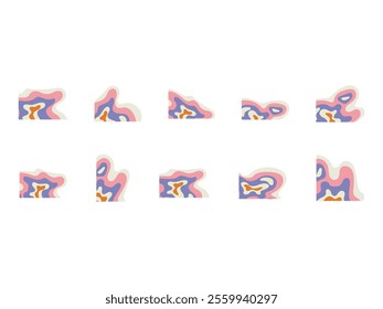 Corner Border Topography Element Set