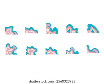 Corner Border Topography Element Set