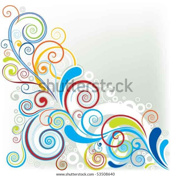 Corner Color Design Stock Vector (Royalty Free) 53508640