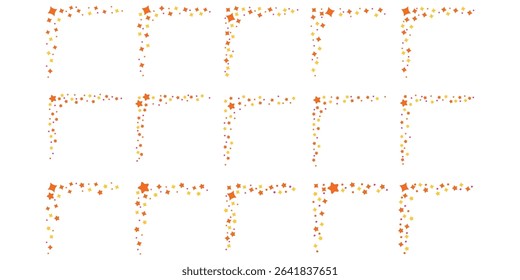 Corner Decoration with Glittering Stars
