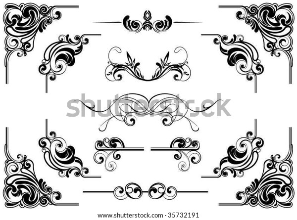 Corner Design Stock Vector (Royalty Free) 35732191