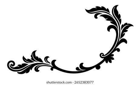 Corner design art for graphics elements