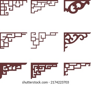 Corner design for graphic designer 