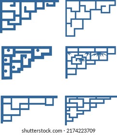 Corner design for graphic designer 
