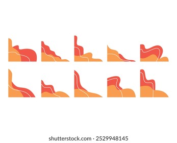 Corner Design Graphic Element Set 