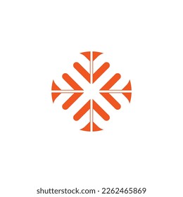 corner direction luck symbol simple logo design, graphic, minimalist.logo