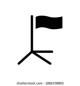 Corner, field, flag, soccer, soccer field corner icon. Simple illustration mobile concept and web design. simple design editable. Design template vector