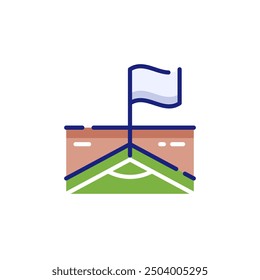 Corner Flag for Football Vector Icon