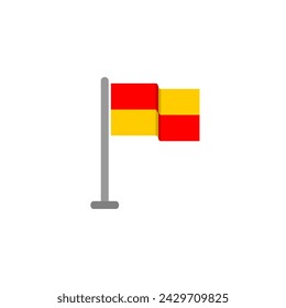 Corner Flag Icon Flat Design Simple Sport Vector Perfect Web and Mobile Illustration