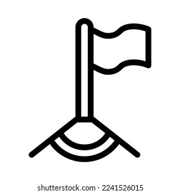 corner flag icon illustration vector graphic