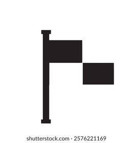 corner flag icon isolated design style