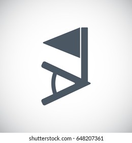 Corner flag Icon Vector.