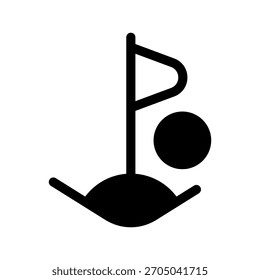 Corner Flag Icon Vector Symbol Design Illustration