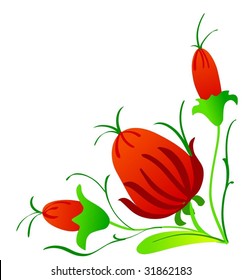 corner floral design