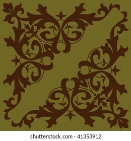 Corner Flourish Silhouette