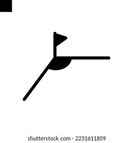 corner football icon solid style vector