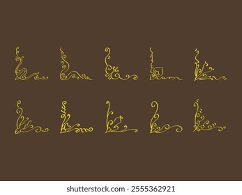 Corner Frame Border Element Set 