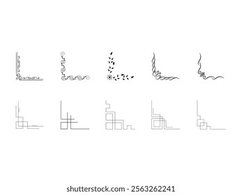 Corner Frame Border Element Set