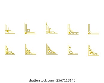 Corner Frame Border Element Set