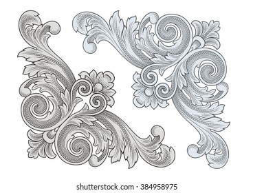 Corner Frame Ornament vector
