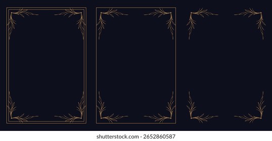 Quadro de canto, Conjunto de quadros vintage, buquê de flores, Quadro linear estético minimalista moderno, arcos, estrelas e elementos