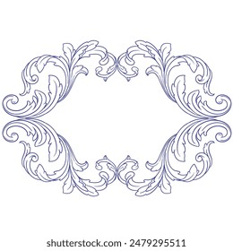 Corner Frame Vintage . Suitable for wedding invitation cards