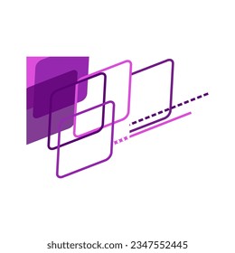Corner geometric shape vector element