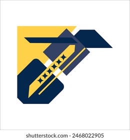 Corner geometric shape vector element