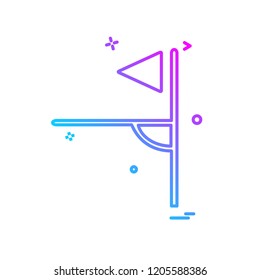 Corner icon design vector