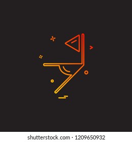 Corner icon design vector