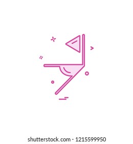 Corner icon design vector