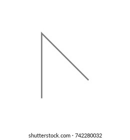 Corner icon on white background