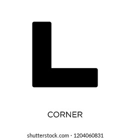 Corner icon. Corner symbol design from Geometry collection. Simple element vector illustration on white background.
