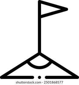 corner icon. Thin Linear Style Design Isolated On White Background